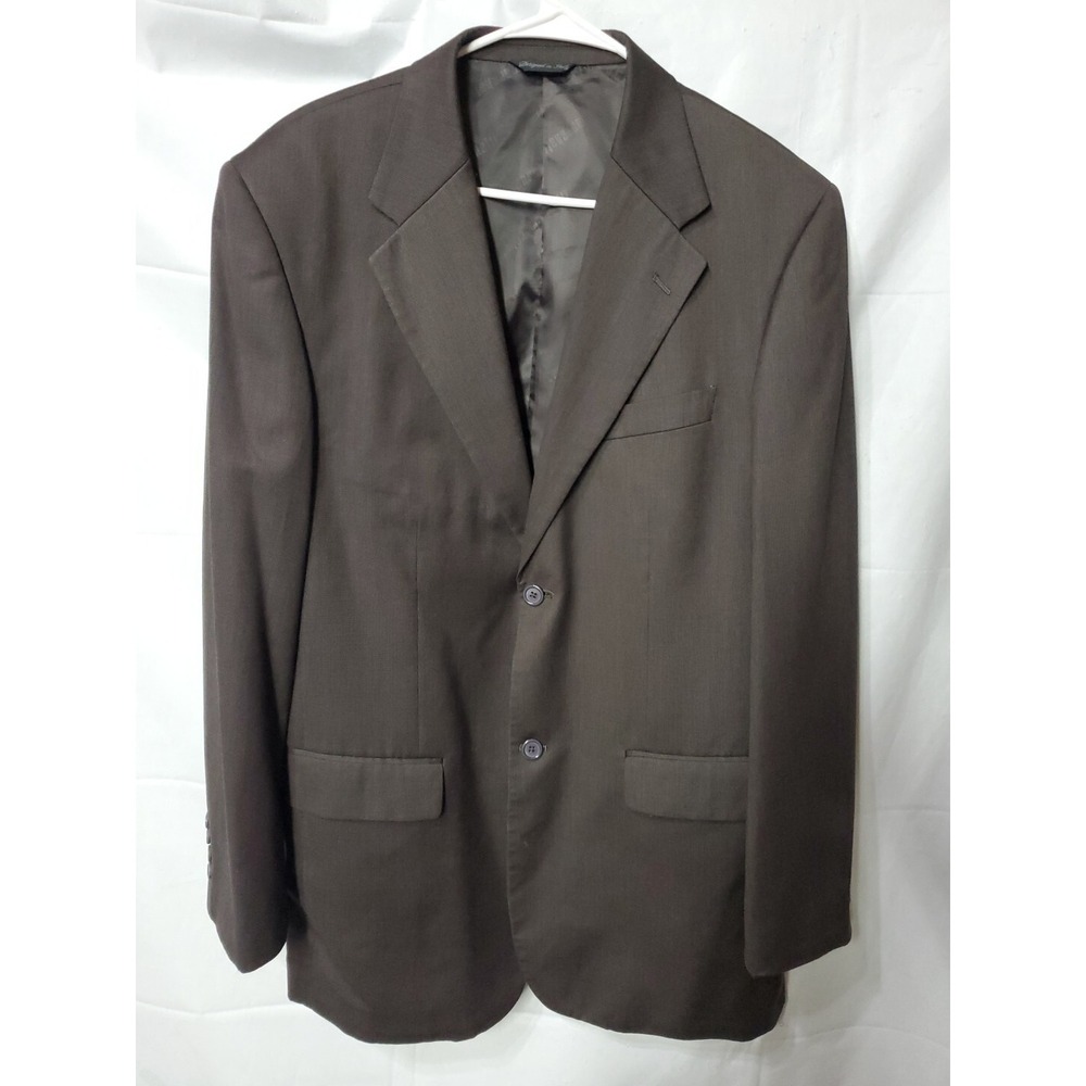 Marchatti Italy Mens Brown Jacket Blazer 40L Length 34.5"